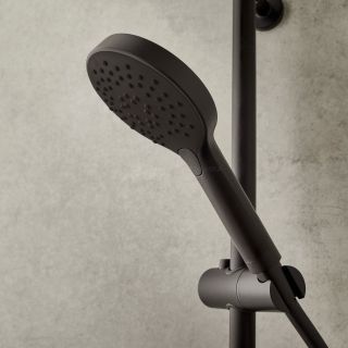 Душевая стойка Jacob Delafon Metro с полкой чёрный E26589-BL